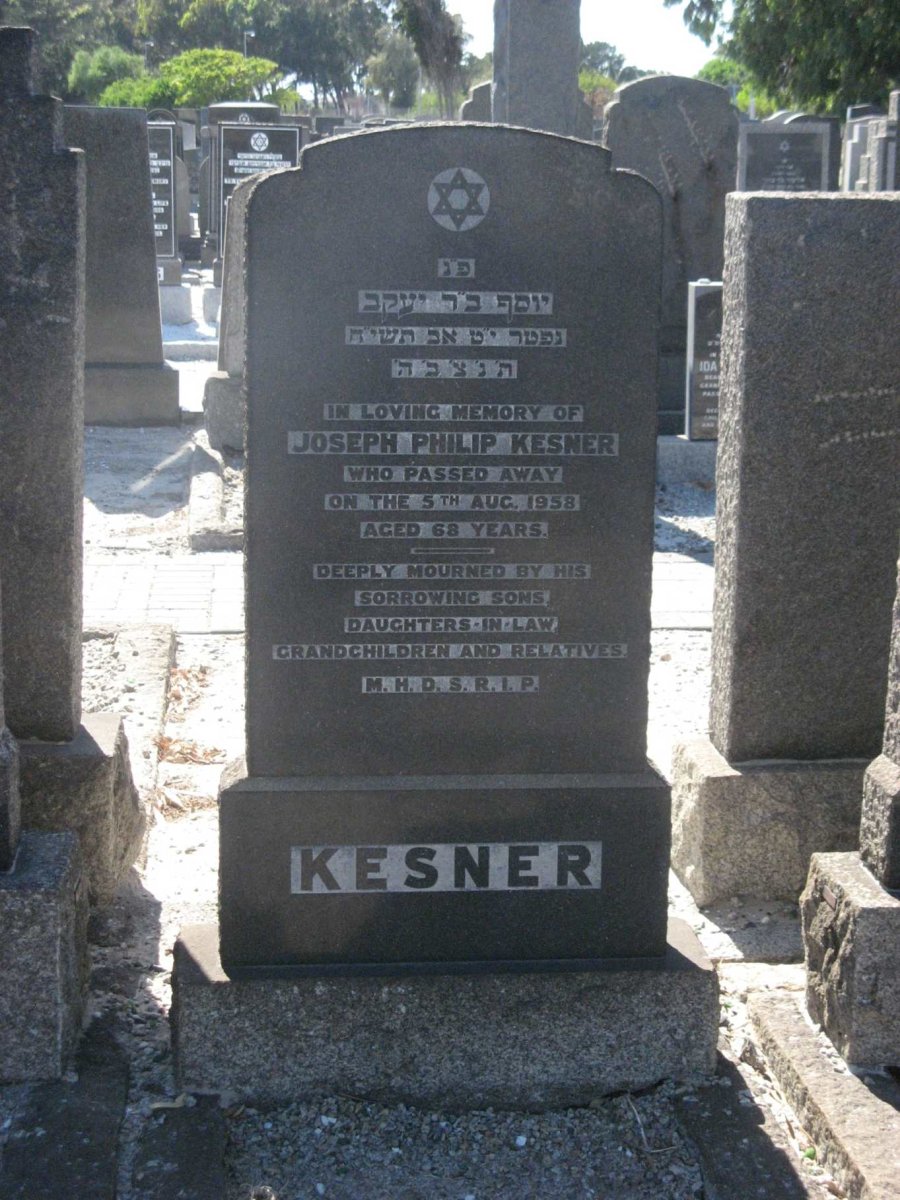 KESNER Joseph Philip -1958