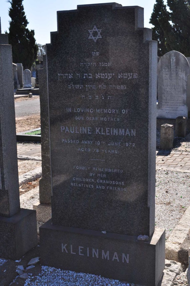 KLEINMAN Pauline -1972