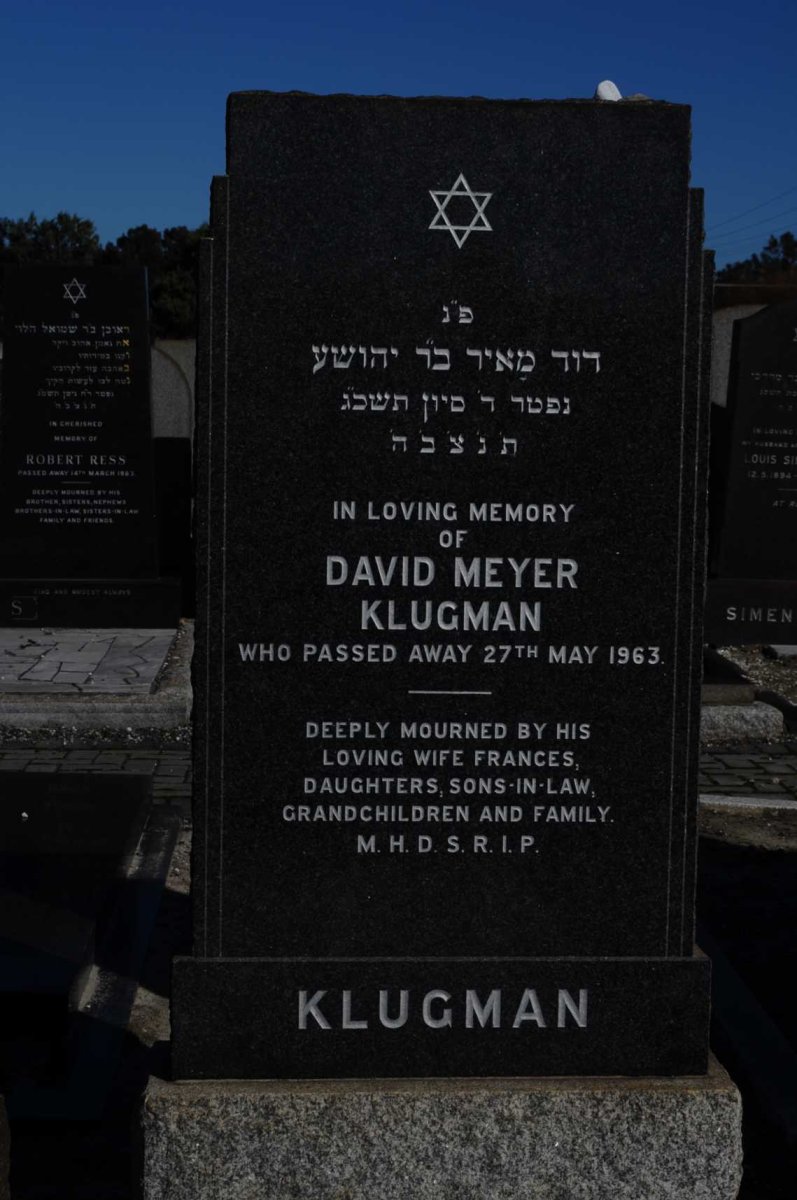 KLUGMAN David Meyer -1963