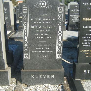 KLEVER Berta -1967