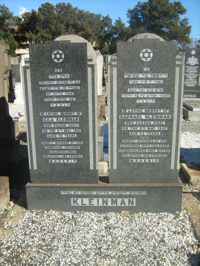 KLEINMAN Raphael -1947 &amp; Cila -1961
