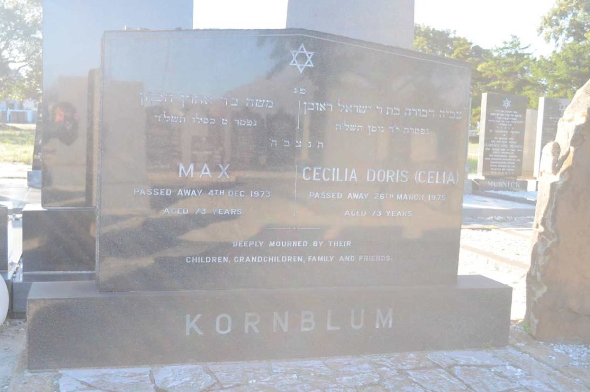 KORNBLUM Max -1973 &amp; Cecilia Doris -1975