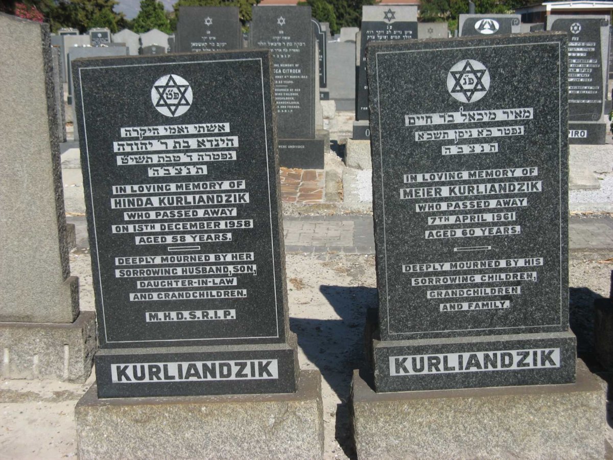 KURLIANDZIK Meier -1961 &amp; Hinda -1958