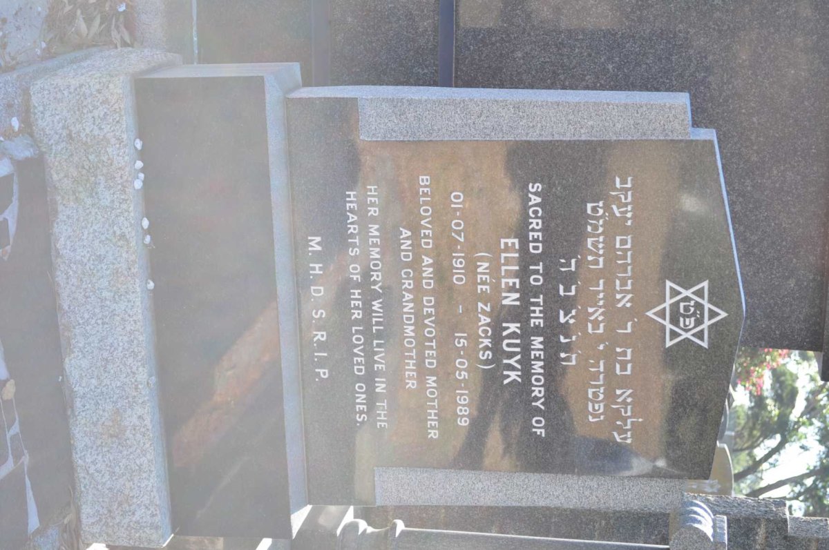 KUYK Ellen nee ZACKS 1910-1989