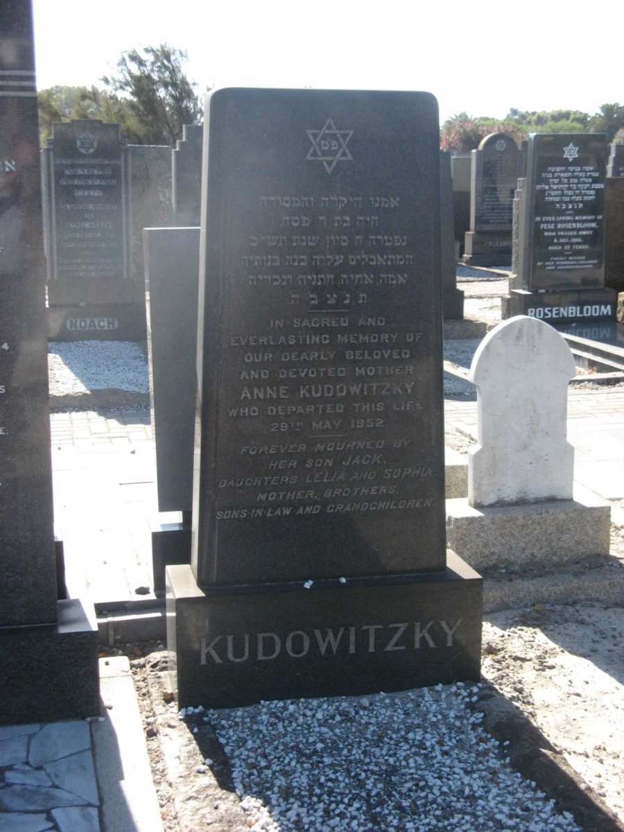 KUDOWITZKY Anne -1952