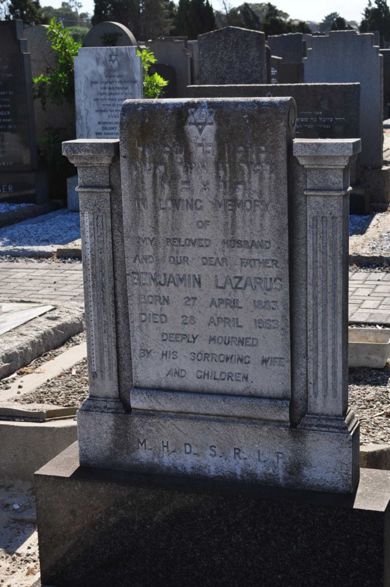 LAZARUS Benjamin 1883-1953