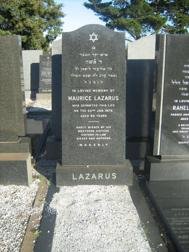 LAZARUS Maurice -1974