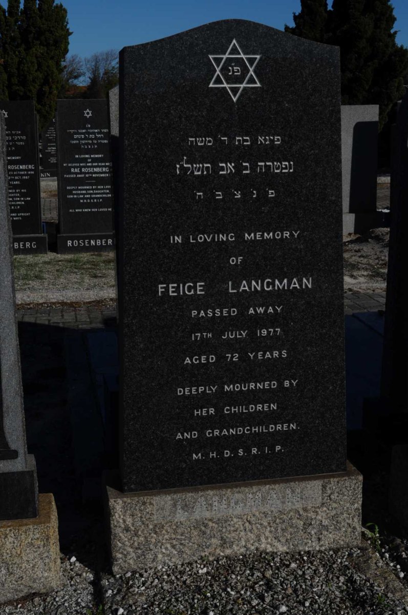 LANGMAN Feige -1977