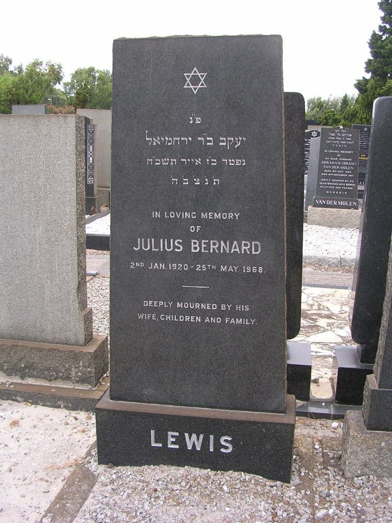 LEWIS Julius Bernard 1920-1968