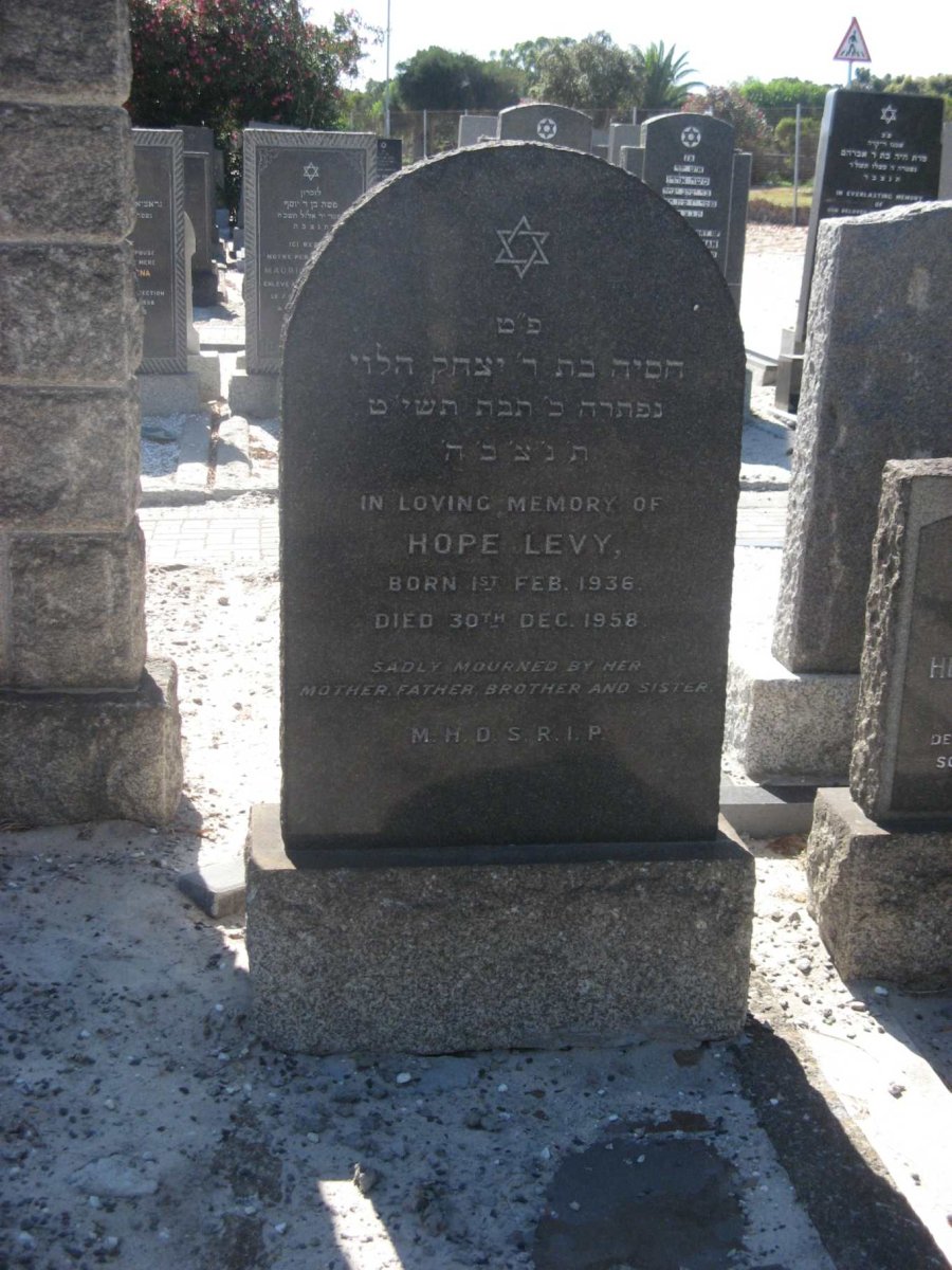 LEVY Hope 1936-1958