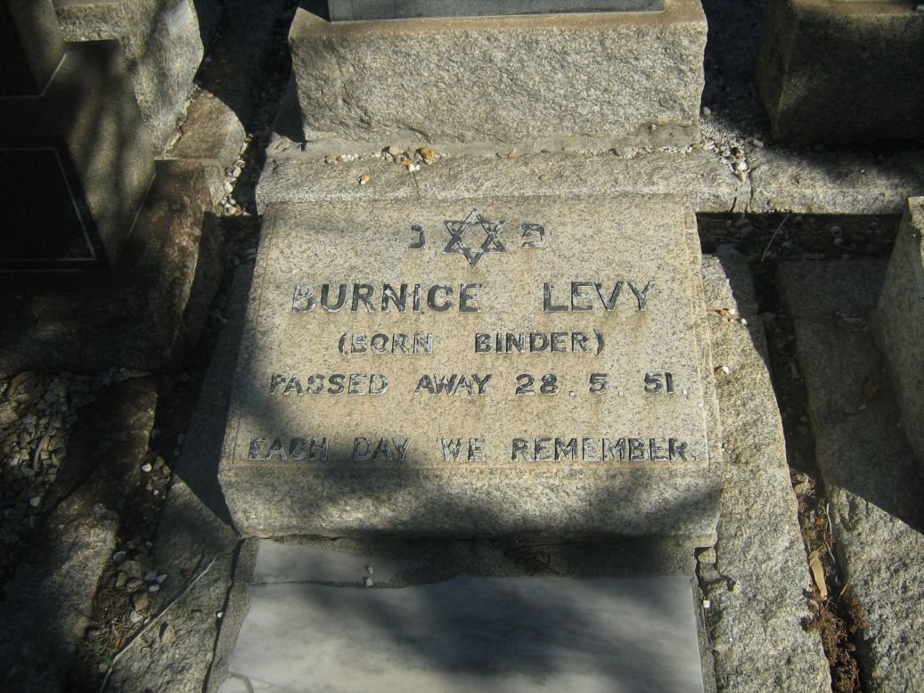 LEVY Burnice nee BINDER -1951
