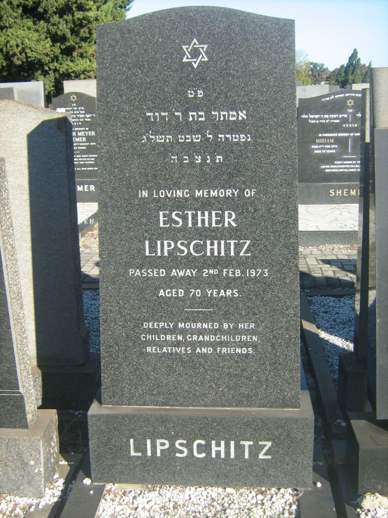 LIPSCHITZ Esther -1973