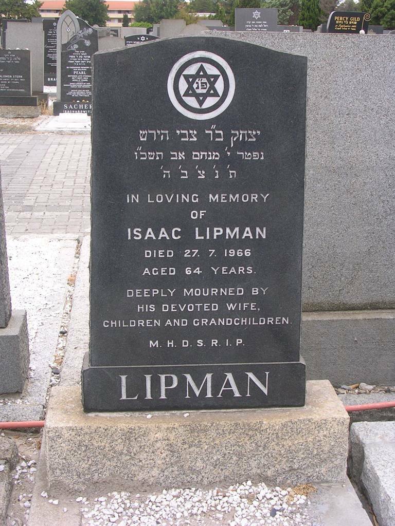 LIPMAN Isaac -1966