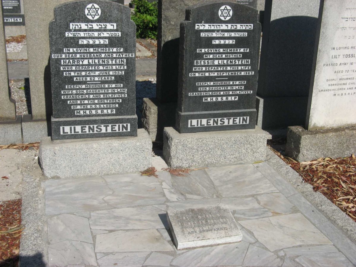 LILENSTEIN Harry -1953 &amp; Bessie -1963