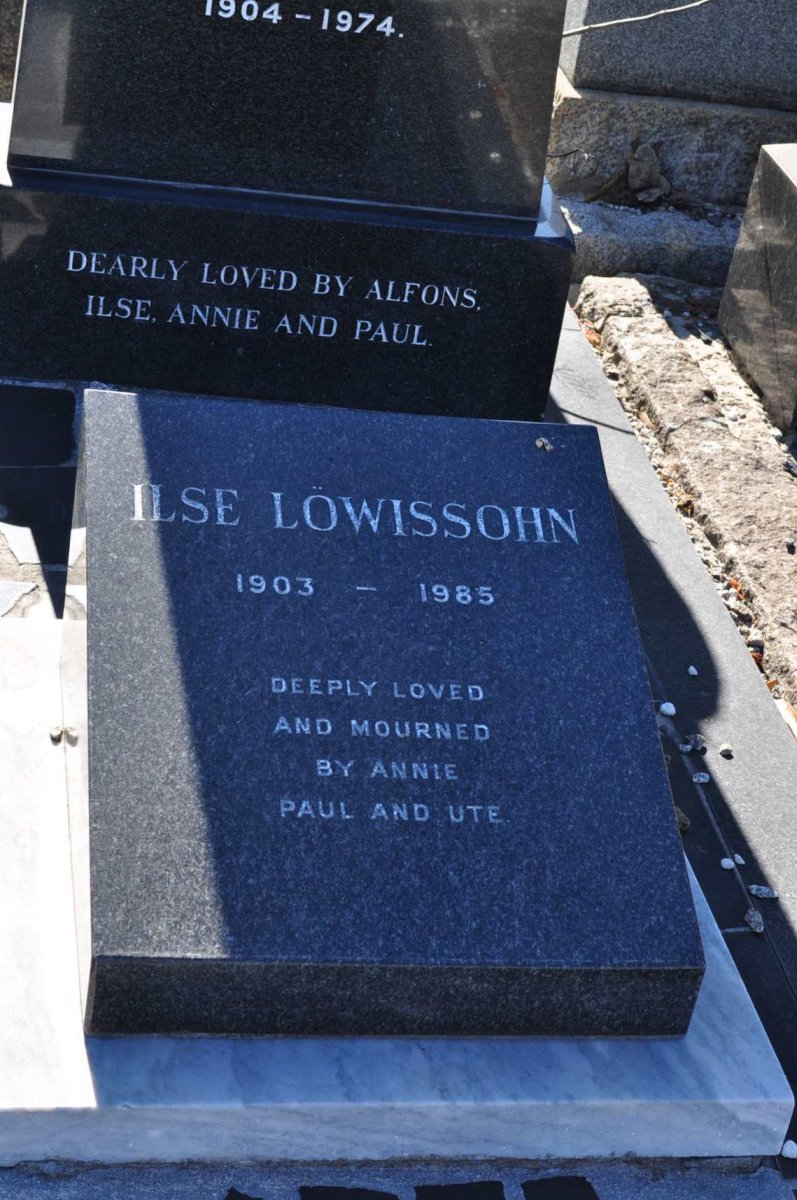 LOWISSOHN Ilse 1903-1985