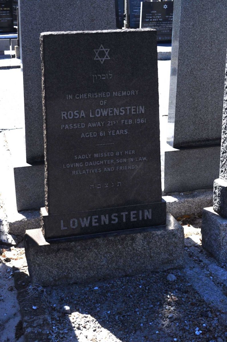 LOWENSTEIN Rosa -1961