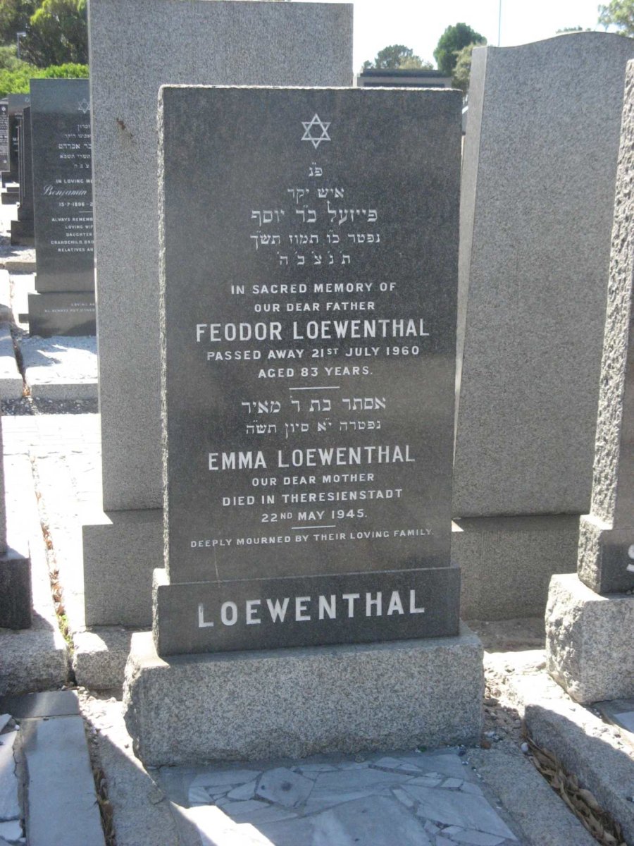 LOEWENTHAL Feodor -1960 &amp; Emma -1945