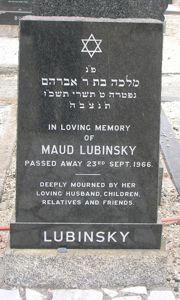 LUBINSKY Maud -1966