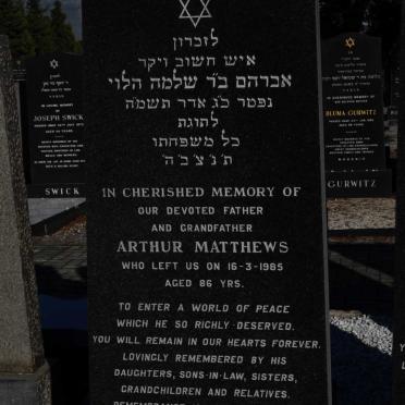 MATTHEWS Arthur -1985