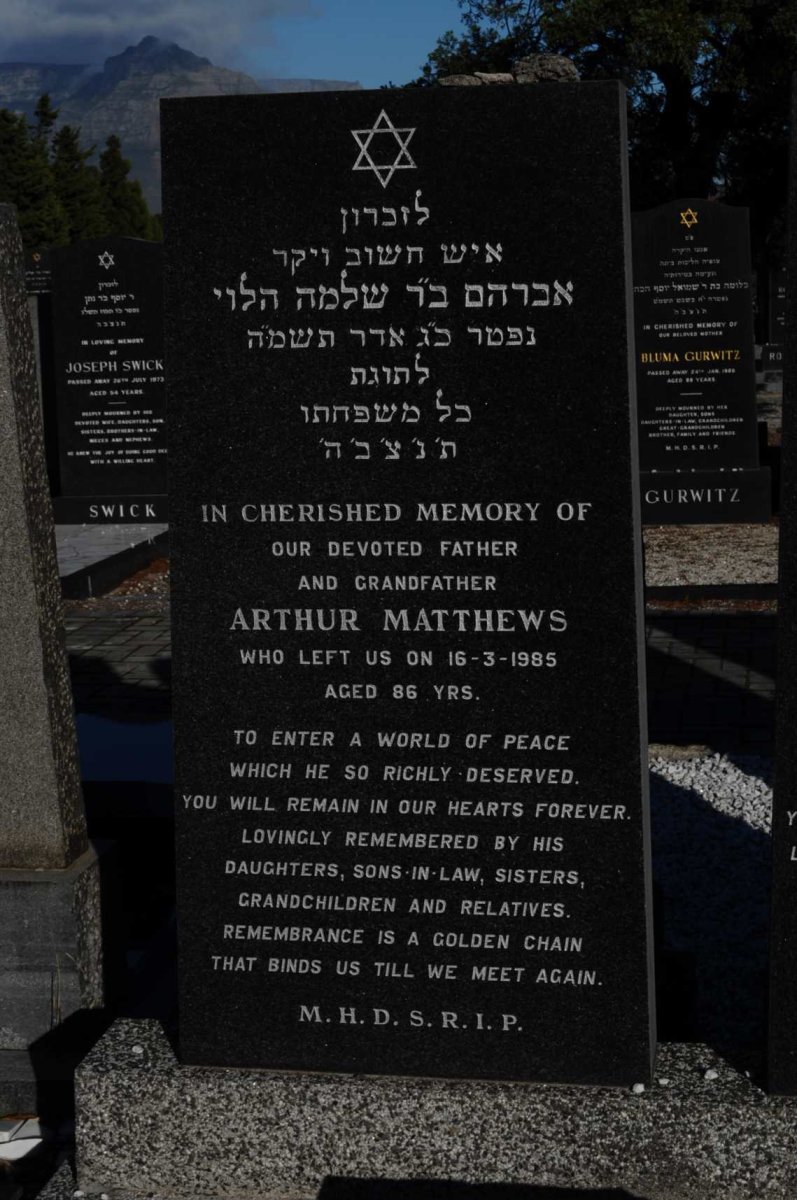 MATTHEWS Arthur -1985
