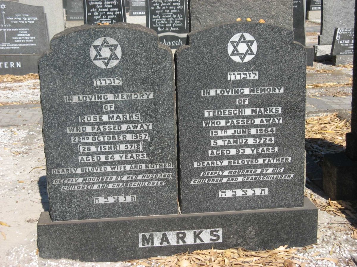 MARKS Tedeschi -1964 &amp; Rose -1957