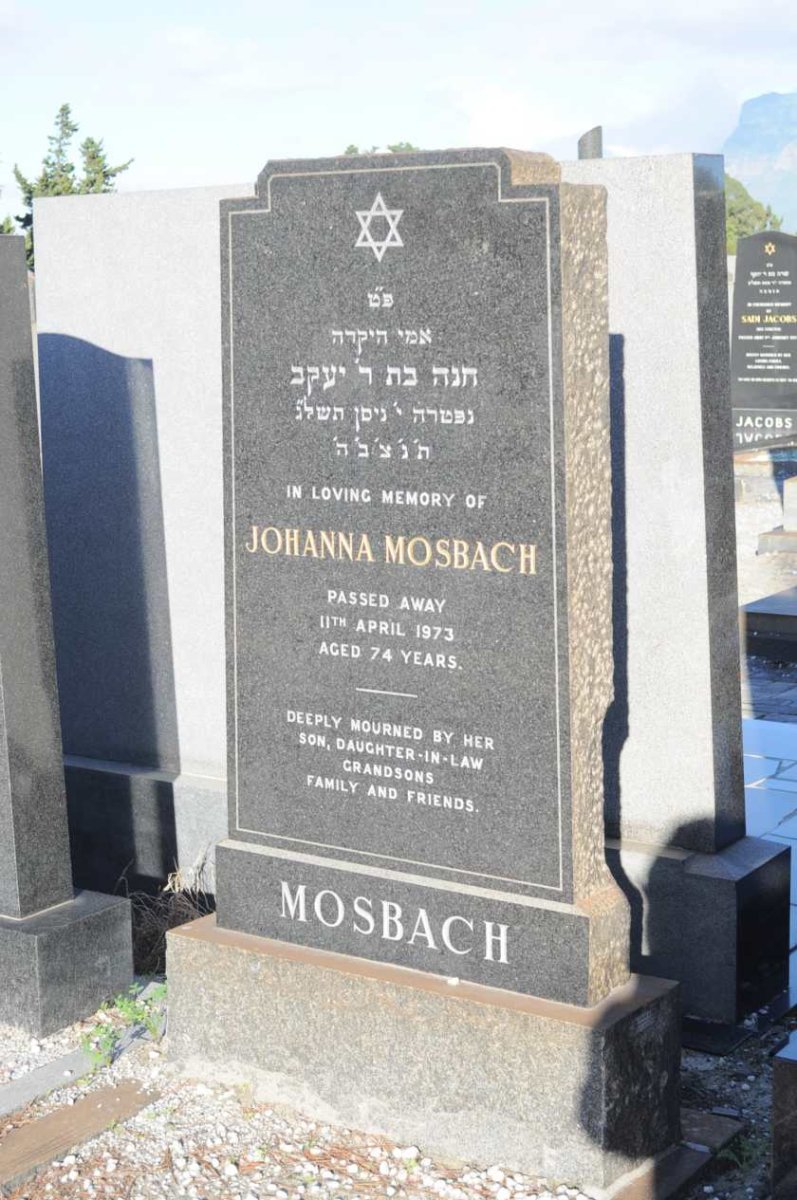 MOSBACH Johanna -1973