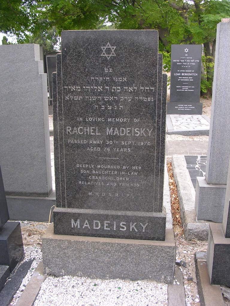 MADEISKY Rachel -1970