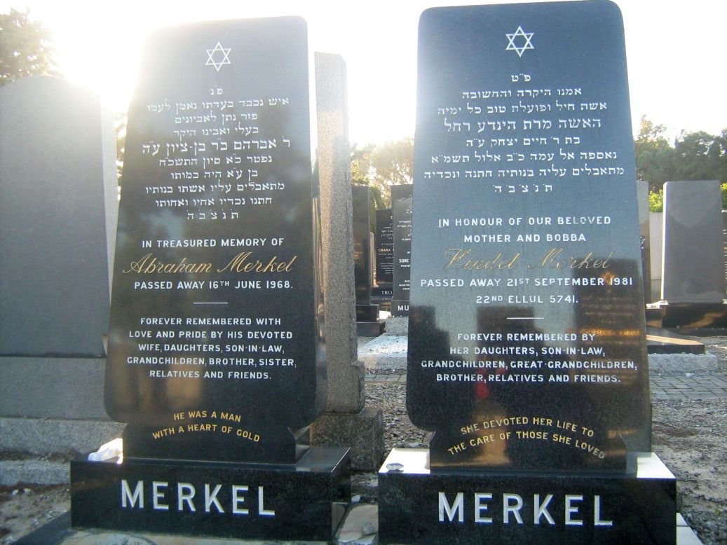 MERKEL Abraham -1968 &amp; Hindel -1981