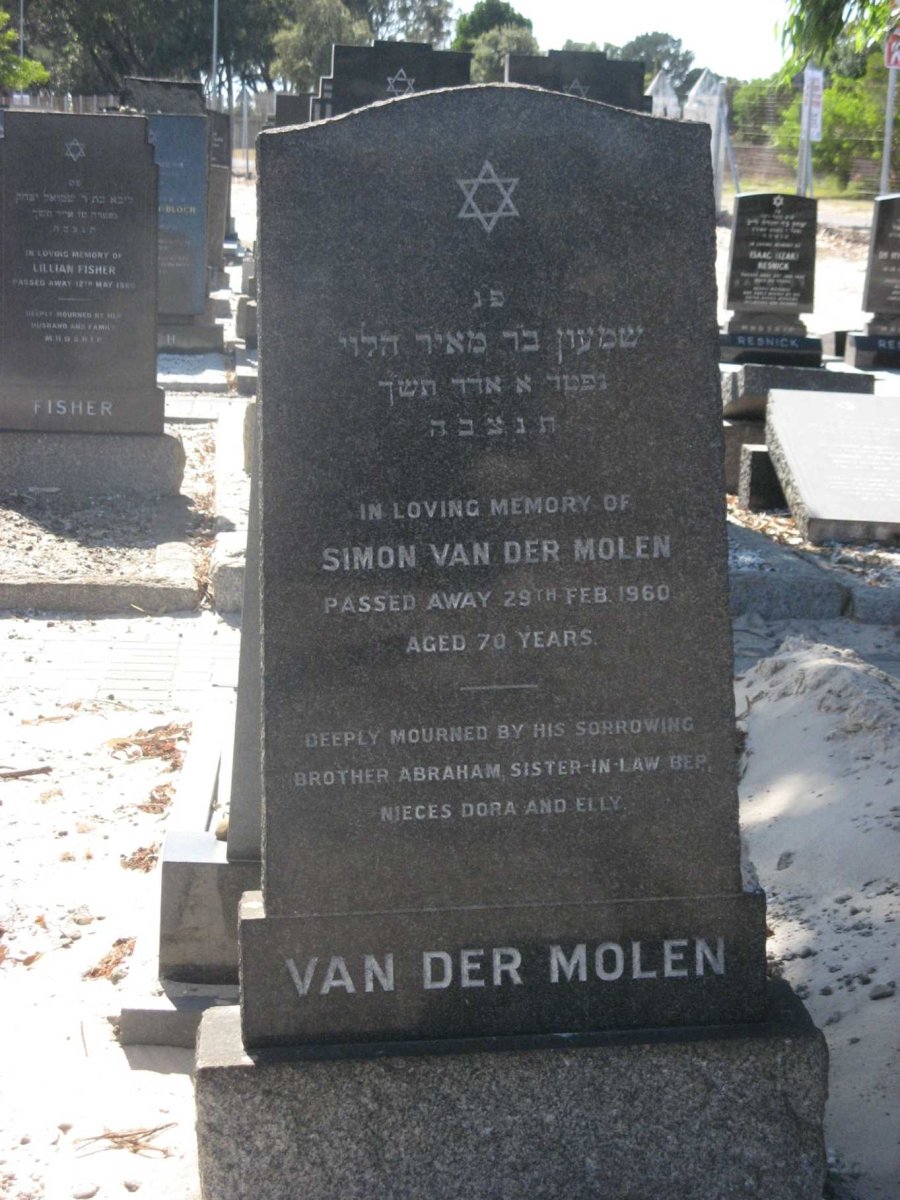 MOLEN Simon, van der -1960