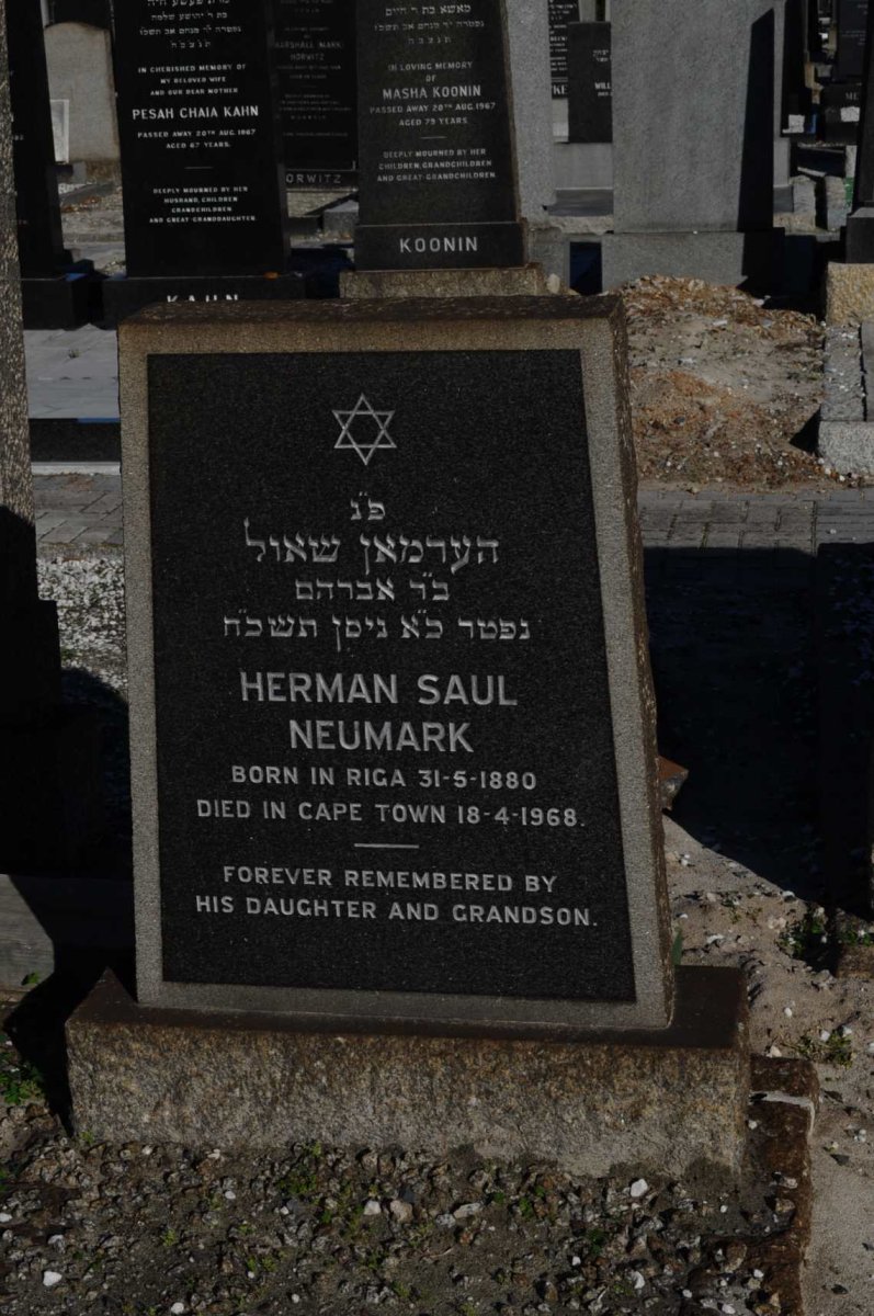 NEUMARK Herman Saul 1880-1968