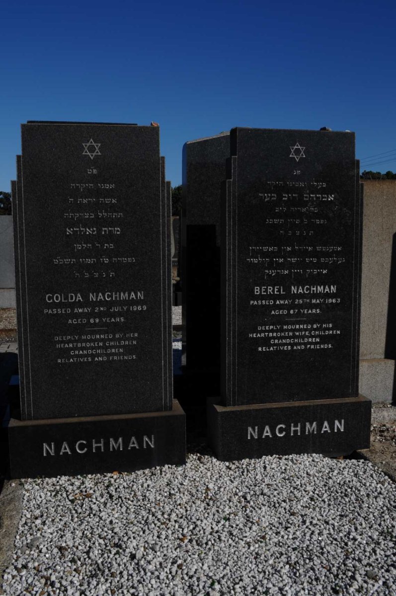 NACHMAN Berel -1963 &amp; Golda -1969