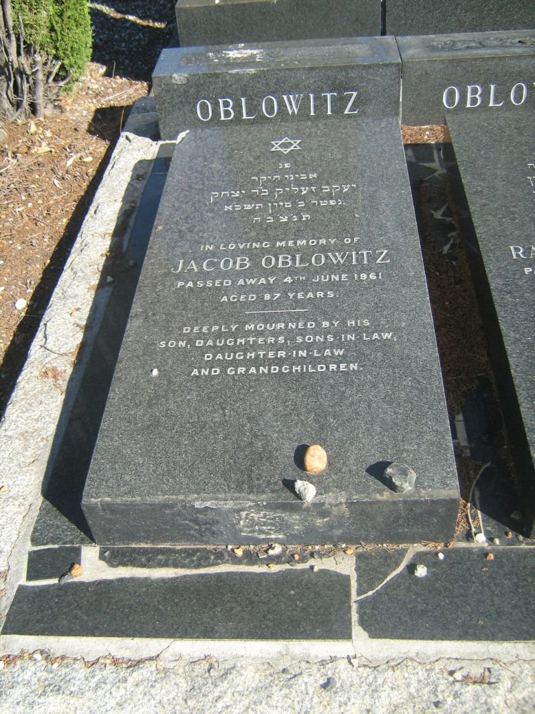 OBLOWITZ Jacob -1961