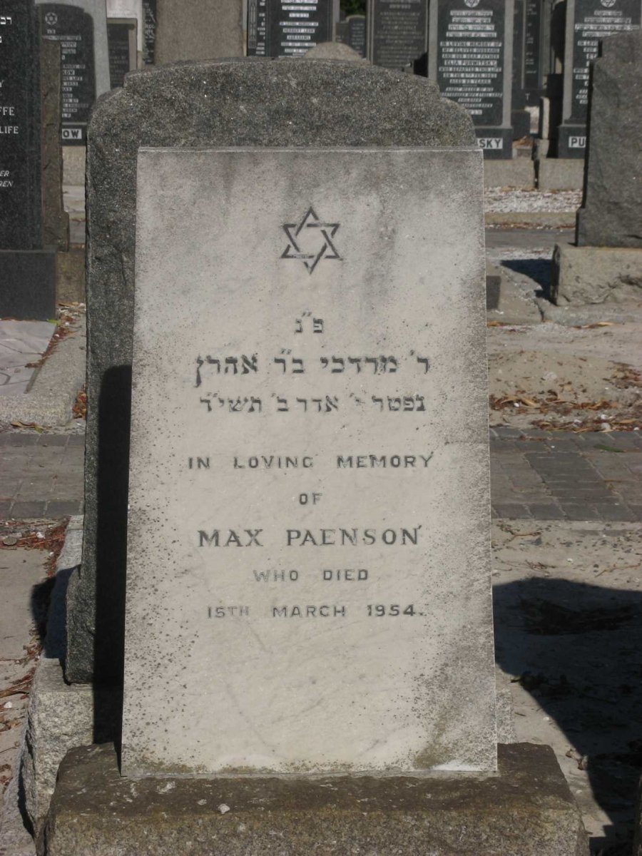 PAENSON Max -1954