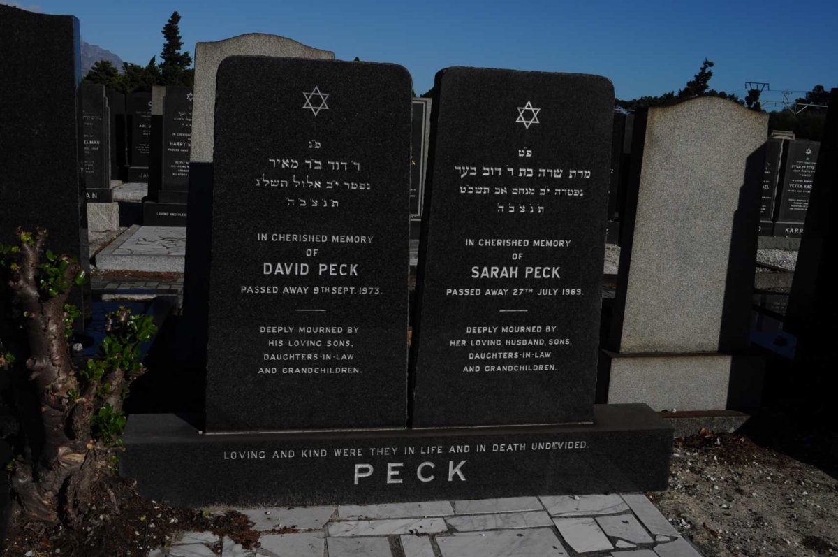 PECK David -1973 &amp; Sarah -1969