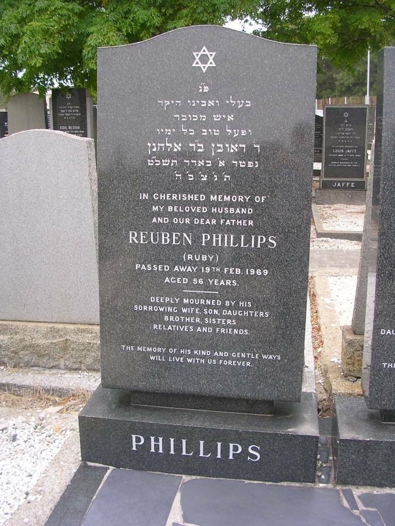 PHILLIPS Reuben -1969 &amp; Judith -1992