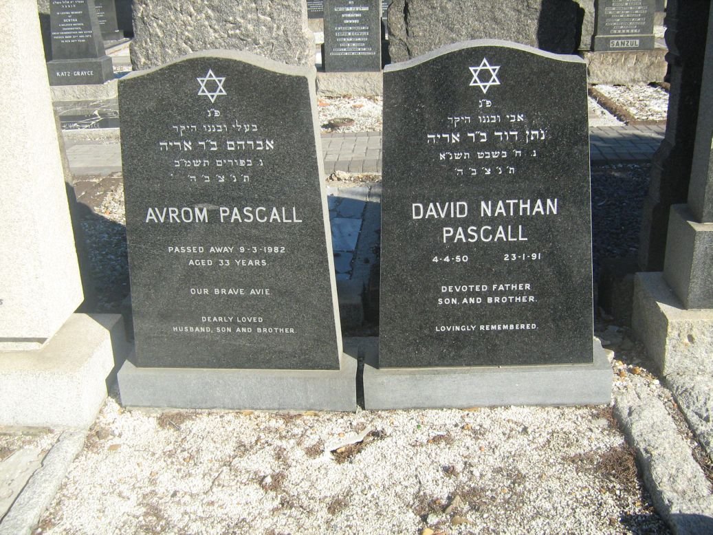 PASCALL Avrom -1982 :: PASCALL David Nathan 1950-1991