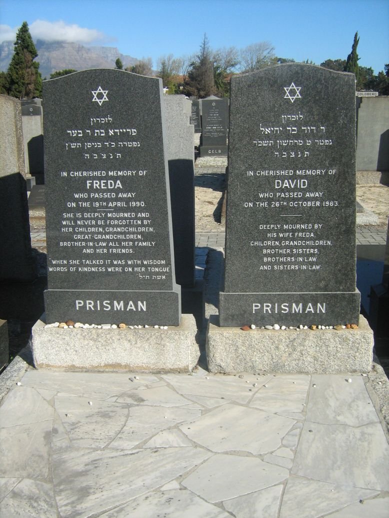 PRISMAN David -1963 &amp; Freda -1990