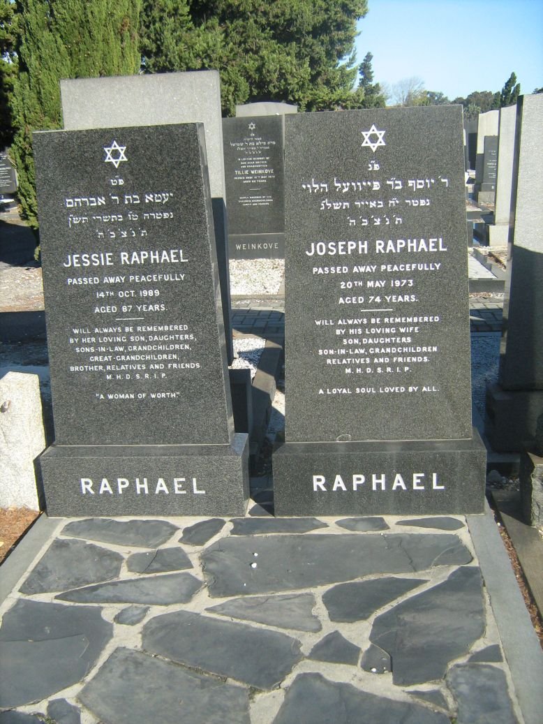 RAPHAEL Joseph -1973 &amp; Jessie -1989