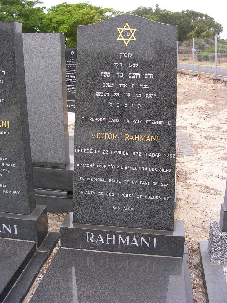 RAHMANI Victor -1972