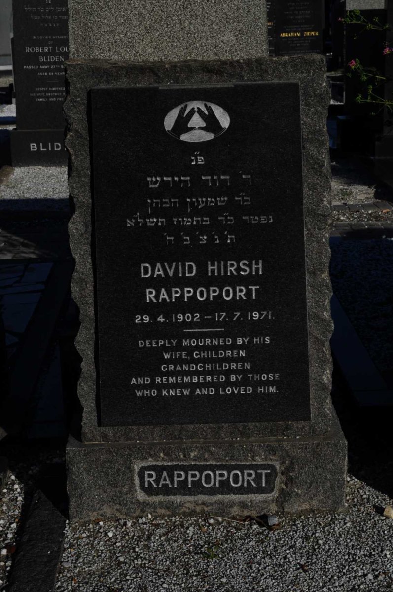 RAPPOPORT David Hirsh 1902-1971