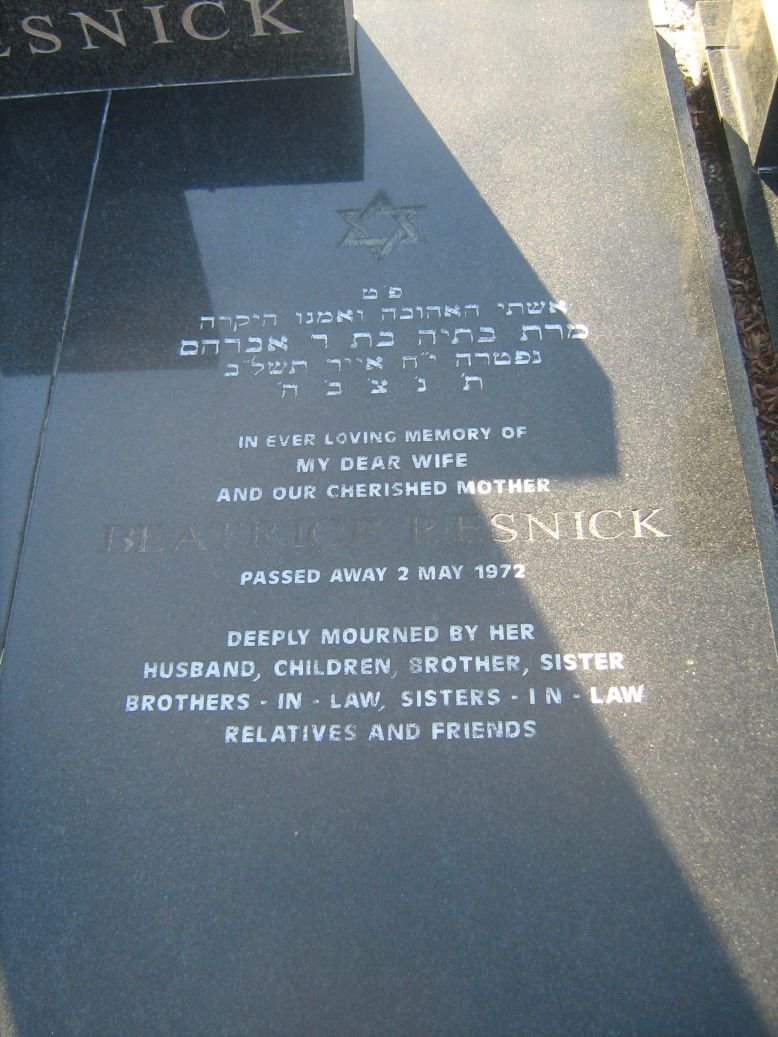 RESNICK Beatrice -1972