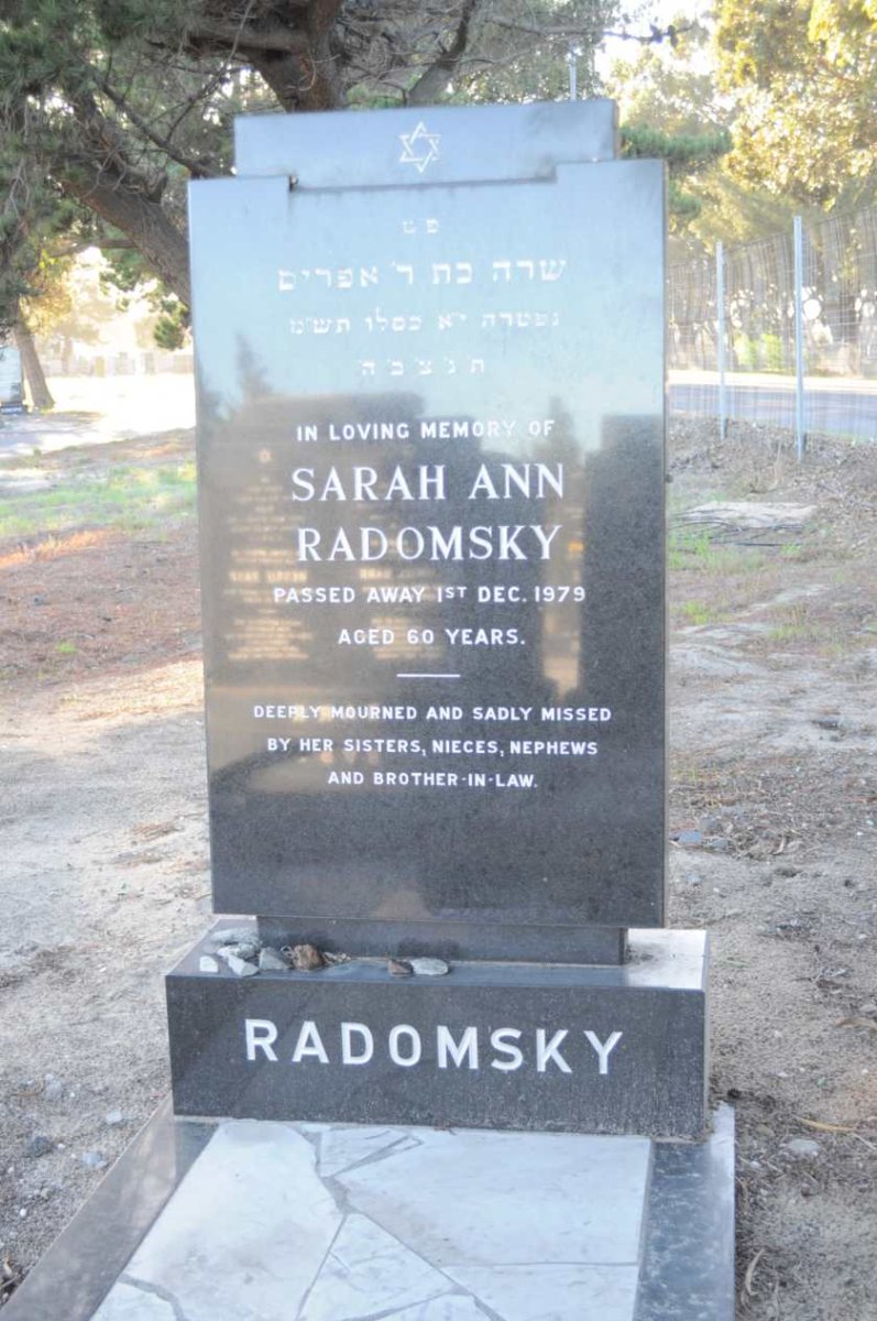 RADOMSKY Sarah Ann -1979