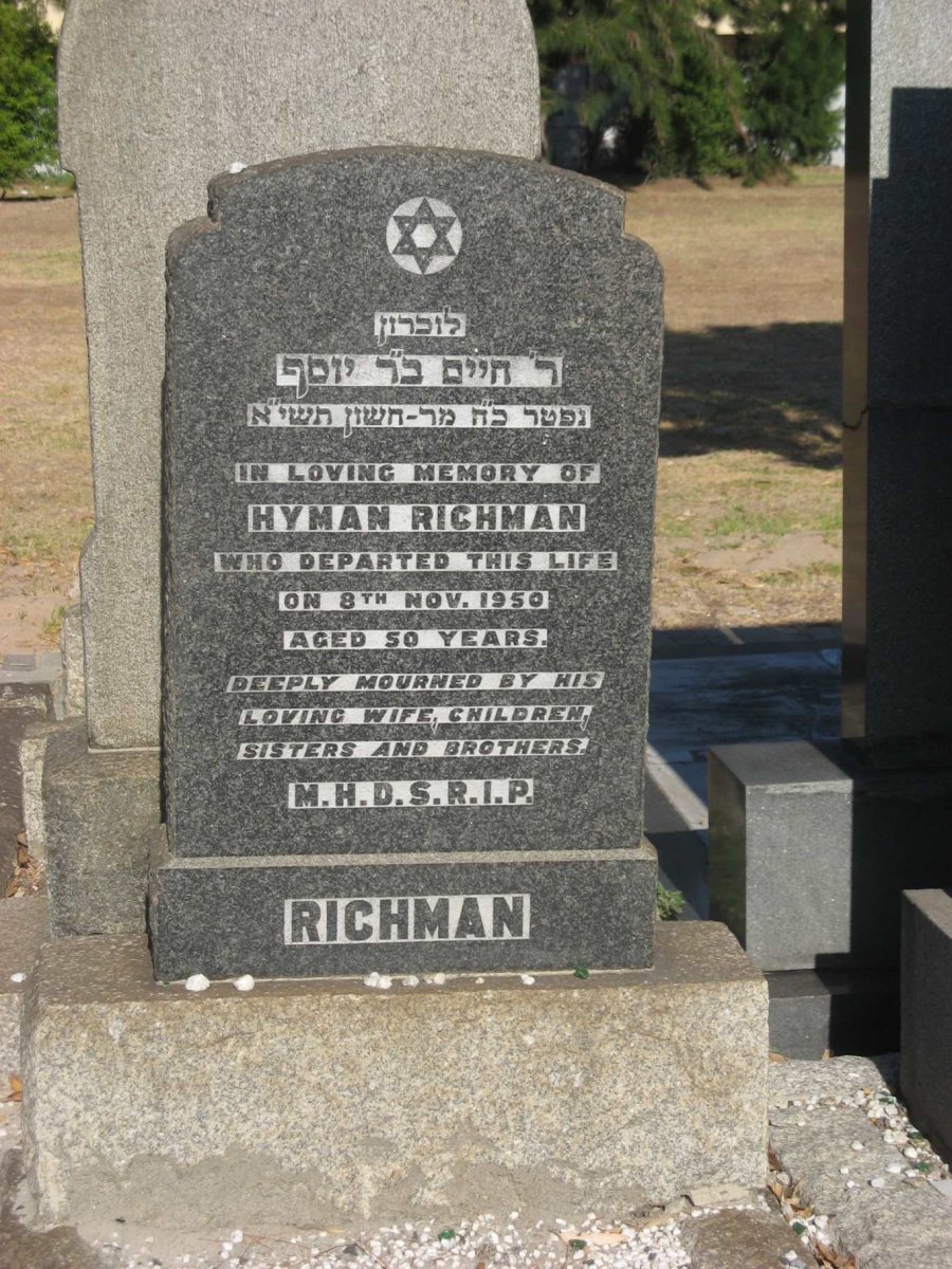 RICHMAN Hyman -1950