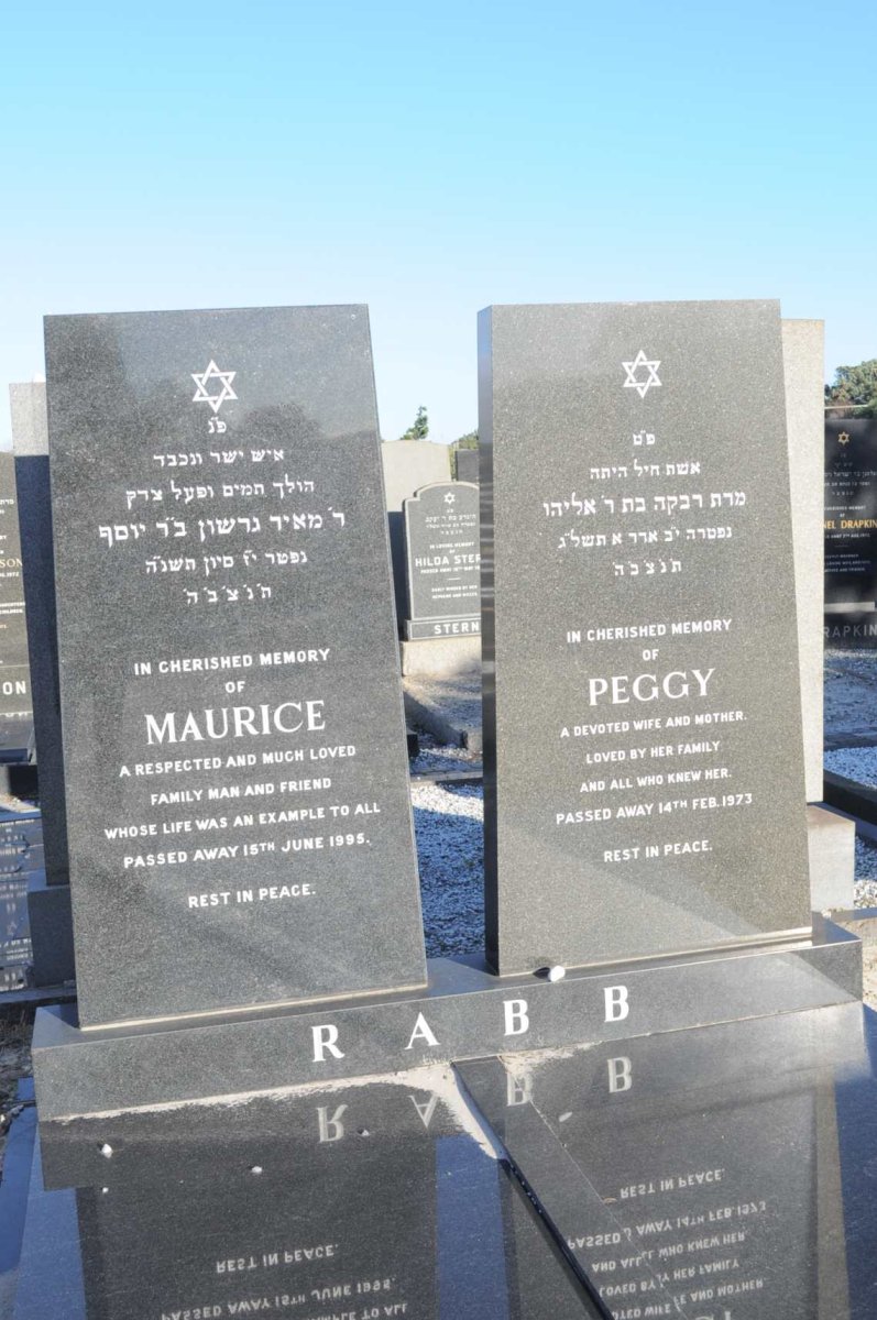 RABB Maurice -1995 &amp; Peggy -1973
