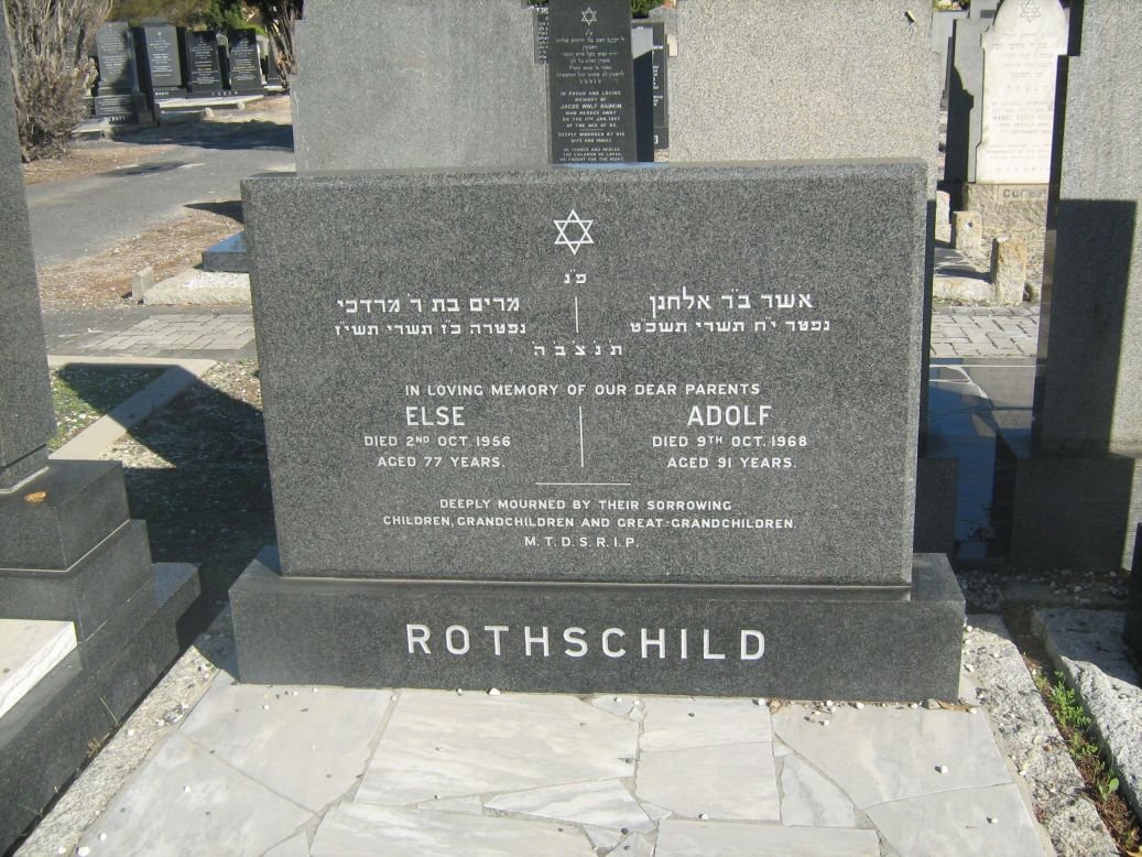 ROTHSCHILD Adolf -1968 &amp; Else -1956