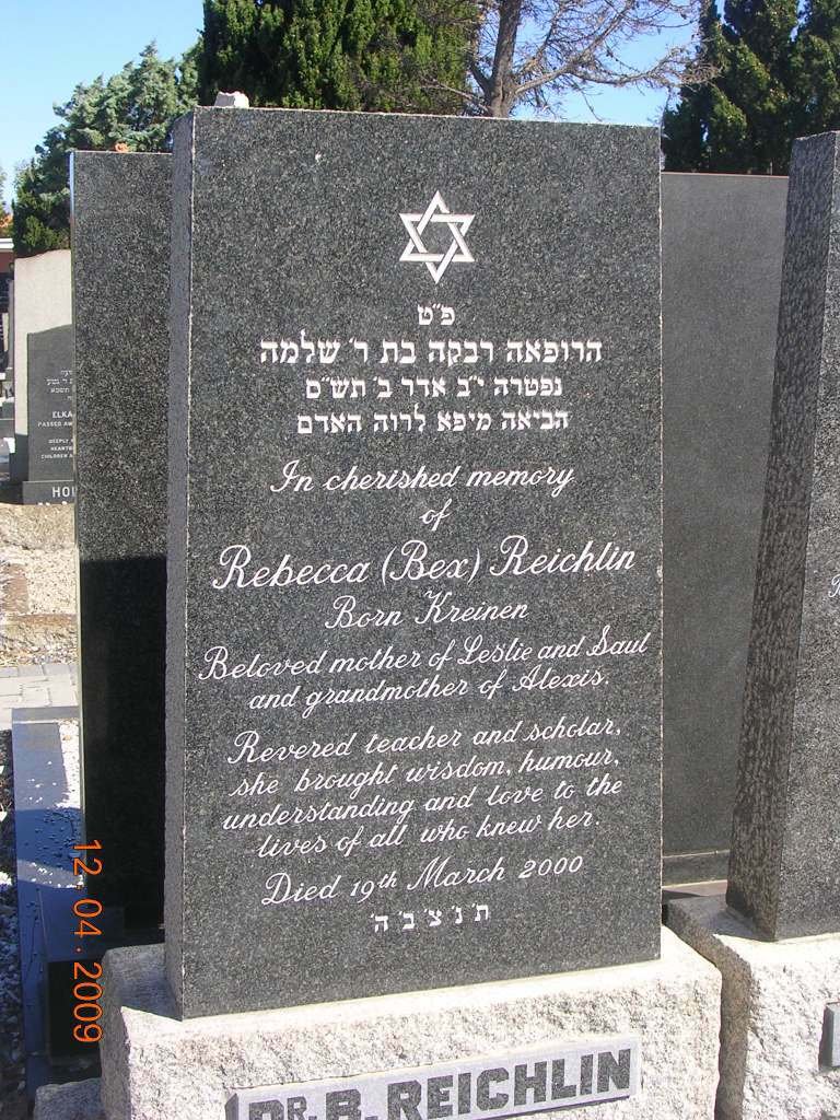 REICHLIN Alex -1960 &amp; Rebecca KREINEN -2000