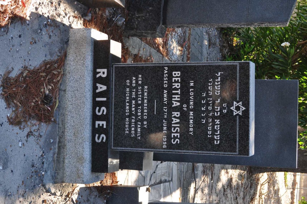 RAISES Bertha -1996