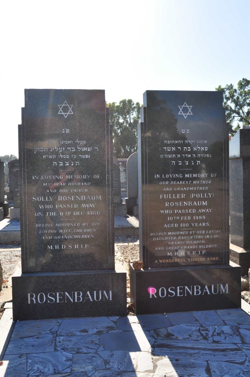 ROSENBAUM Solly -1950 &amp; Fuller -1989