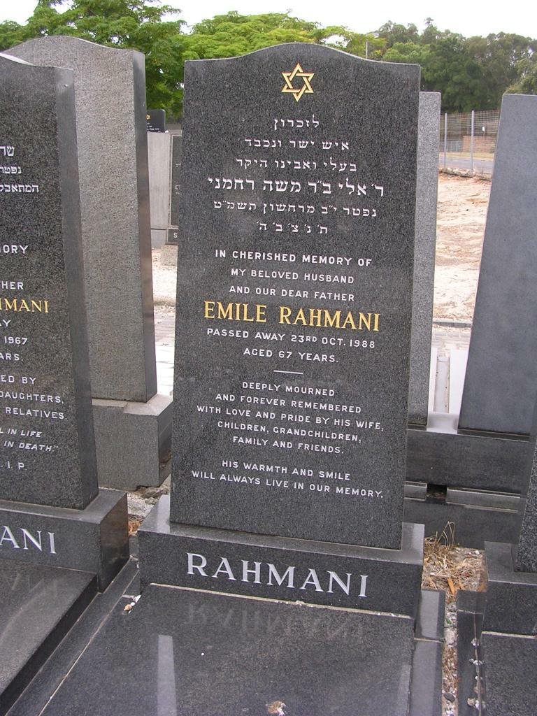 RAHMANI Emile -1988