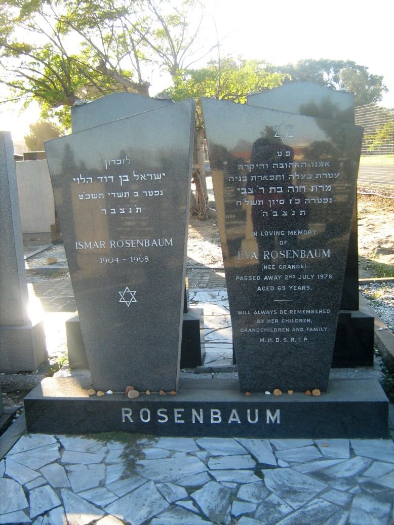 ROSENBAUM Ismar 1904-1968 &amp; Eva GRANDE -1978